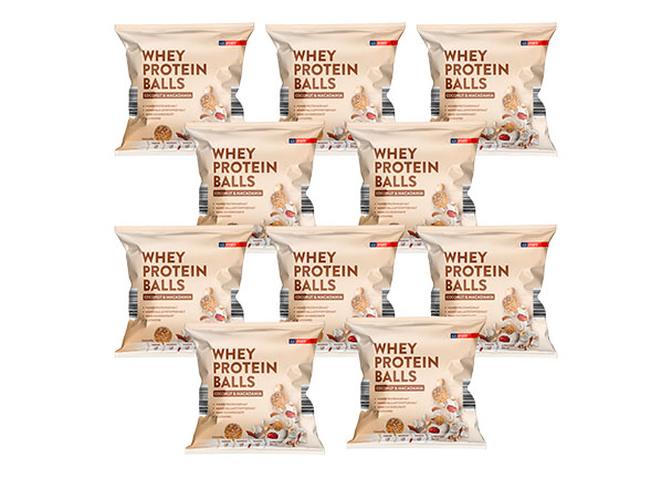 Protein Balls, Coconut & Macadamia, 10er Set
