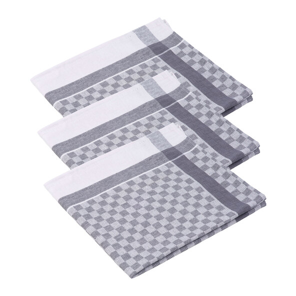 Allzweck Grubenhandtücher, 6 Stück, silber