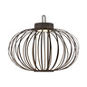 LED-Akku-Tisch- und Bodenleuchte Korga, schwarz, ⌀ 46 cm