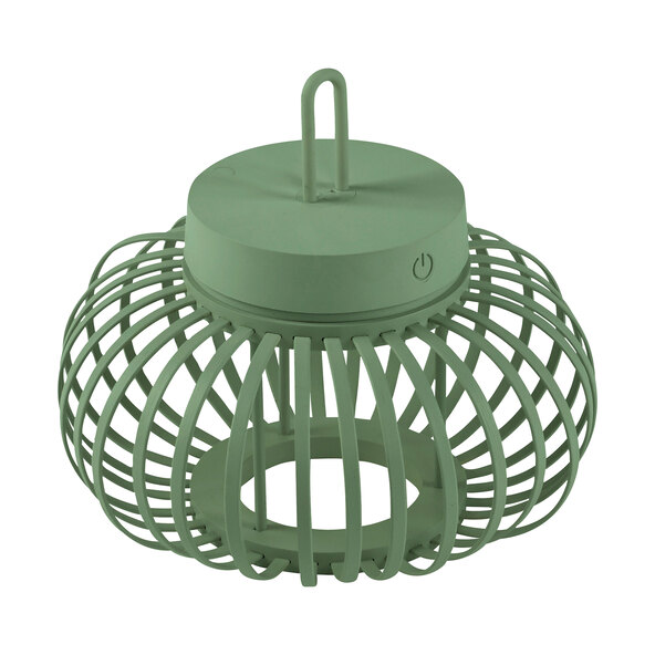 LED-Akku-Tisch- und Bodenleuchte Korga, grün, ⌀ 25 cm