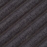 Badteppich Berlin in Cord Optik, 2er Set, 50 x 70 cm, anthrazit