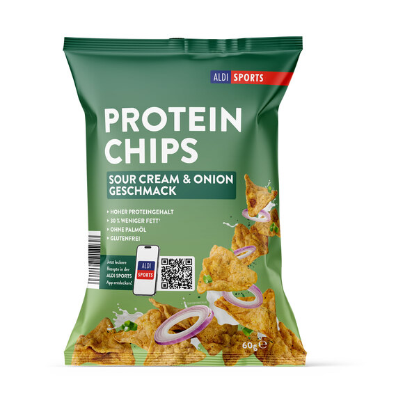 Protein Chips Sour Cream + Paprika, 12er Set (12 x 60 g = 720 g)