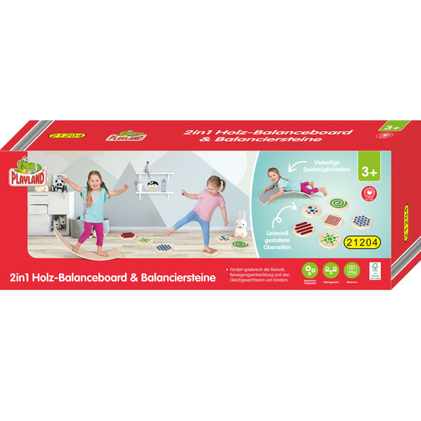 2 in 1 Balanceboard & Balanciersteine