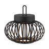 LED-Akku-Tisch- und Bodenleuchte Korga, schwarz, ⌀ 25 cm