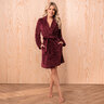 Bademantel, ruby, S