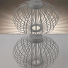 LED-Akku-Tisch- und Bodenleuchte Korga, greige, ⌀ 46 cm