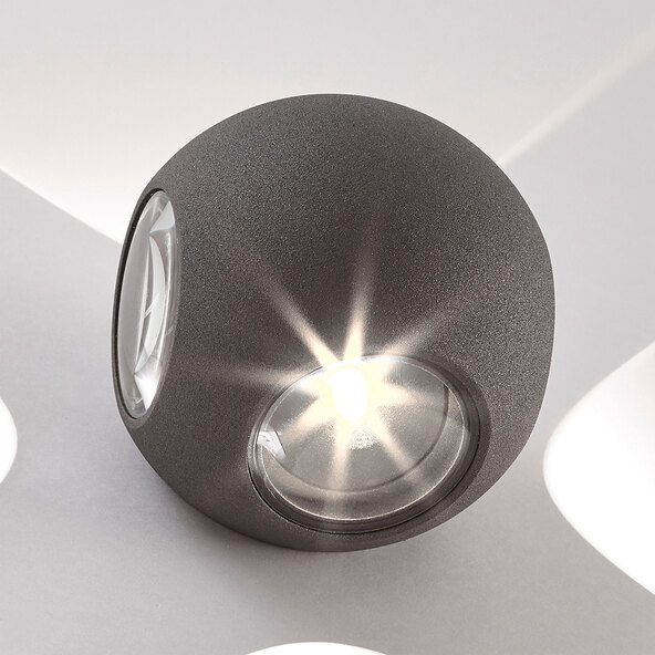 LED-Außenwandleuchte Gus, 4-flammig