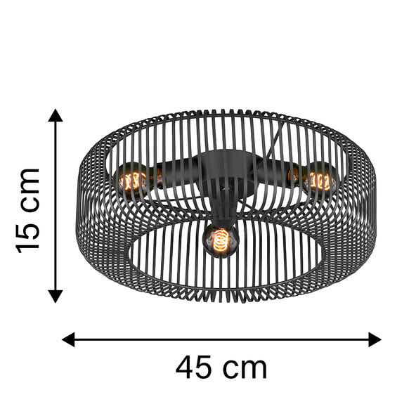 LED-Deckenleuchte Cage, 12 W, 180 lm