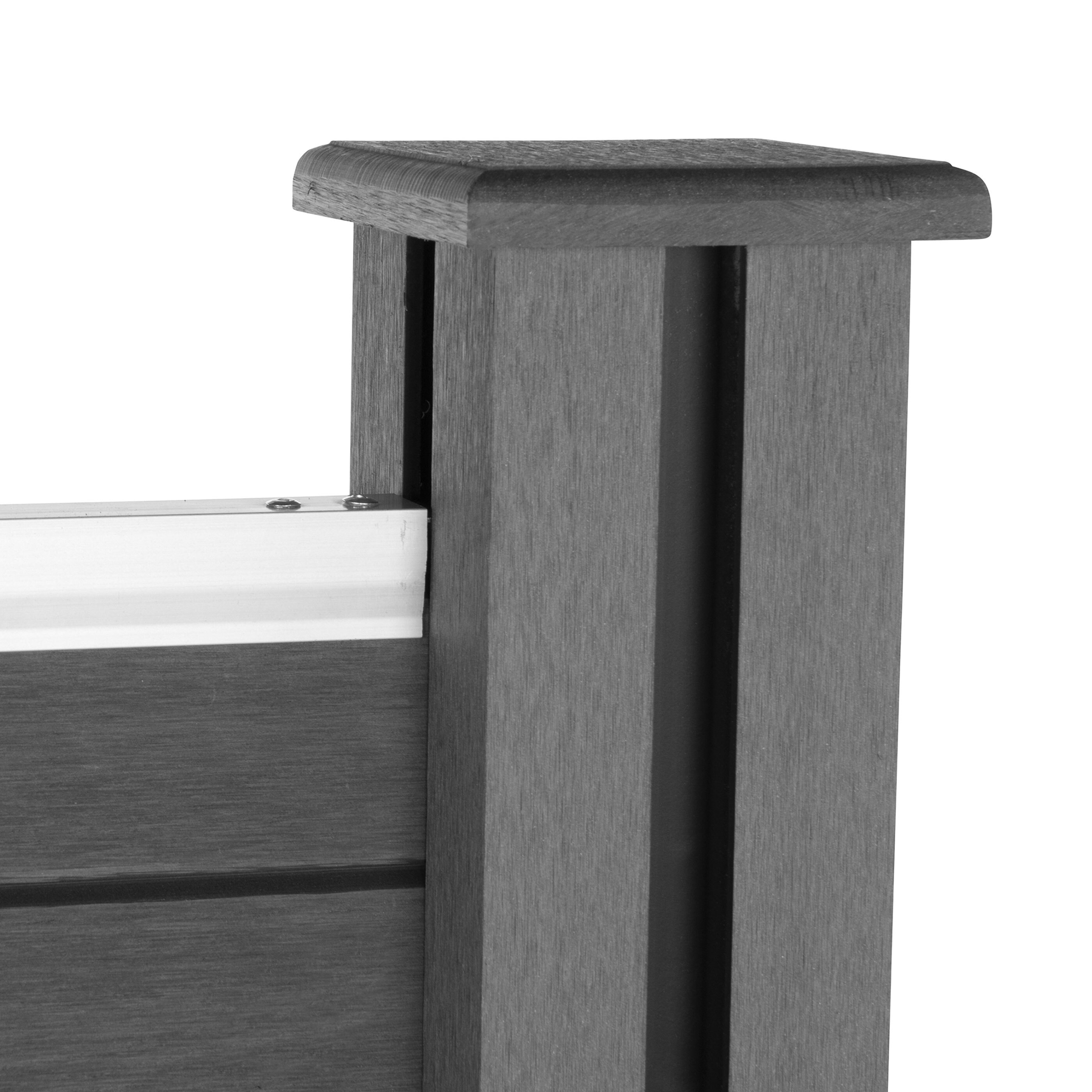 Home Deluxe WPCSichtschutzzaun V2 CALLADO grau ALDI