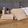 Handtuch Hoch/Tief, 2 x 2er Set, beige