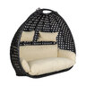 Polyrattan-Hängesessel TWIN, schwarz