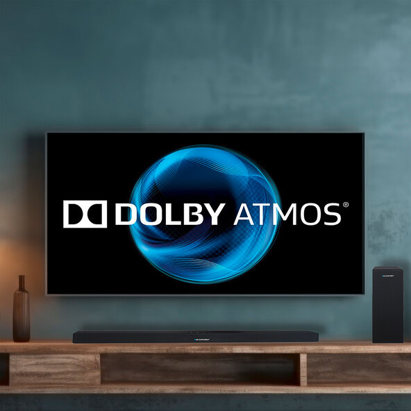 Dolby Atmos Soundbar mit kabellosem Subwoofer
