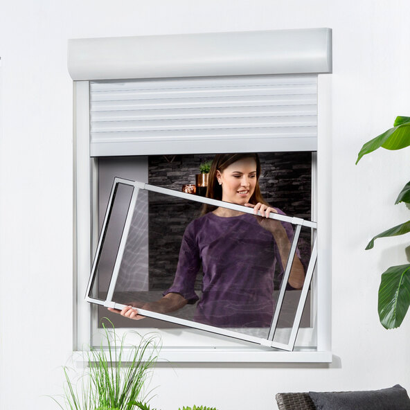 Insektenschutz-Alu-Schiebefenster Comfy Slide 50 x 75 cm, weiß