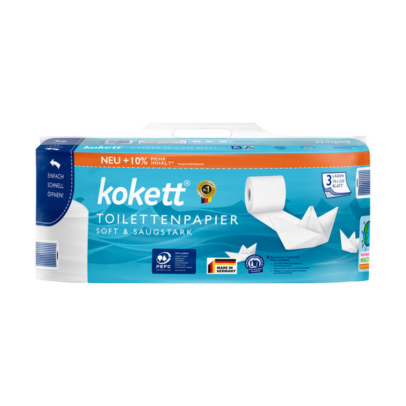 Toilettenpapier 3-lagig, 4er Set