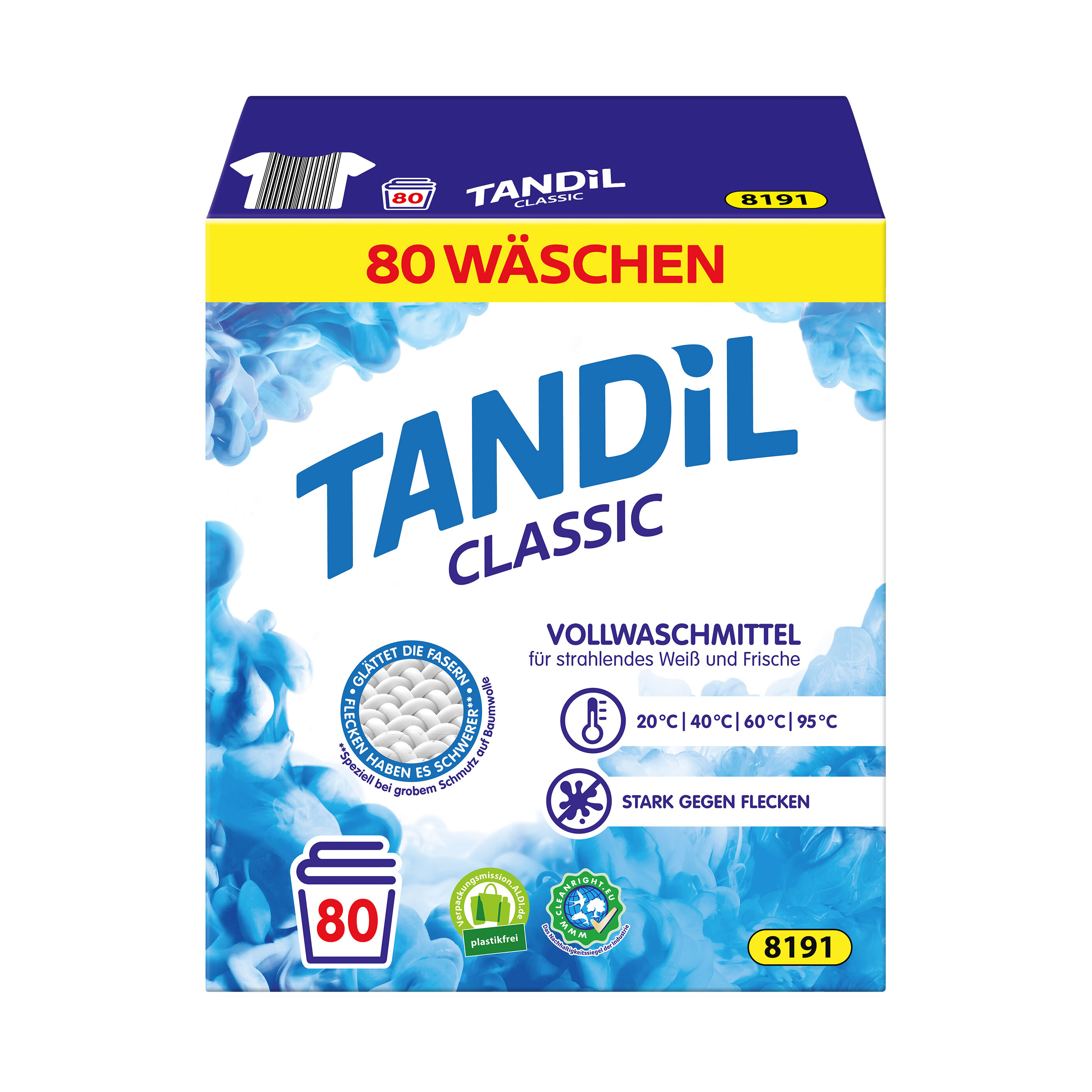 Tandil Classic Waschmittel, 2 x 5,2 kg ALDI