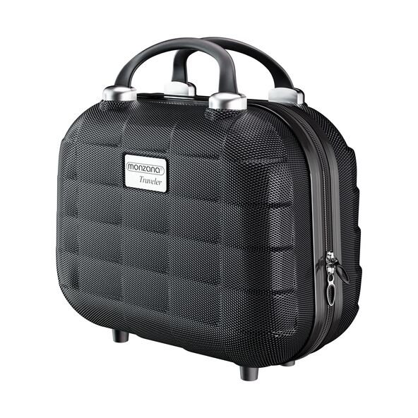 Hartschalenkoffer-Set Exopack inkl. Beautycase, schwarz