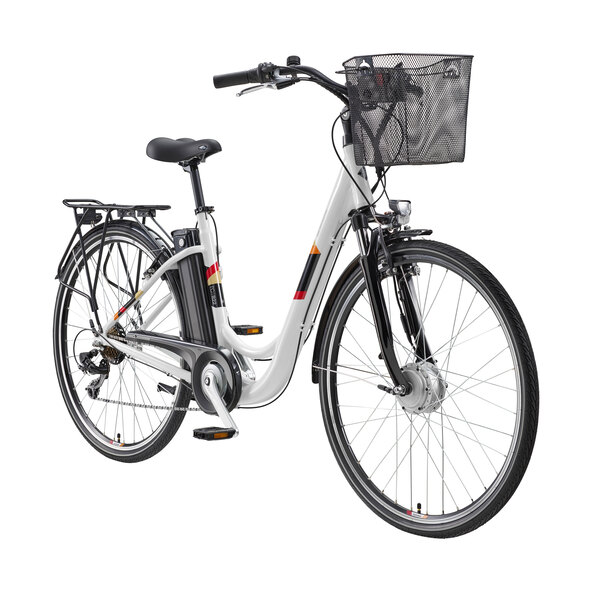 28" City E-Bike RC822 Multitalent, weiß