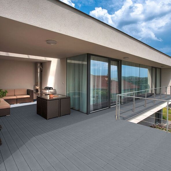 WPC-Terrassendielen SAMANA, 6 m², hellgrau