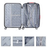 Hartschalenkoffer-Set Exopack inkl. Beautycase, blau