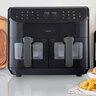 Doppel-Heißluftfritteuse (MD 11760), 2x 4,35 l, schwarz