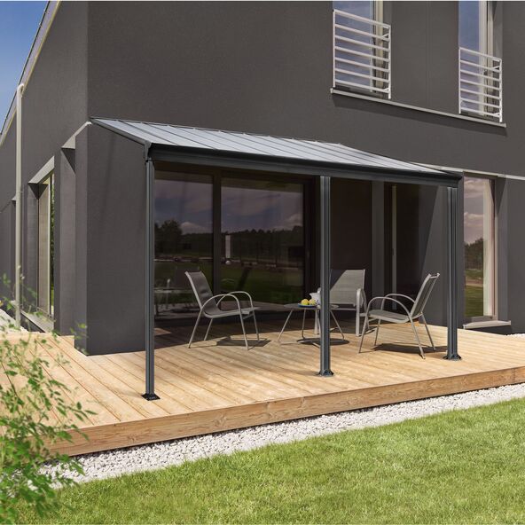 Terrassenüberdachung SOLIS, anthrazit