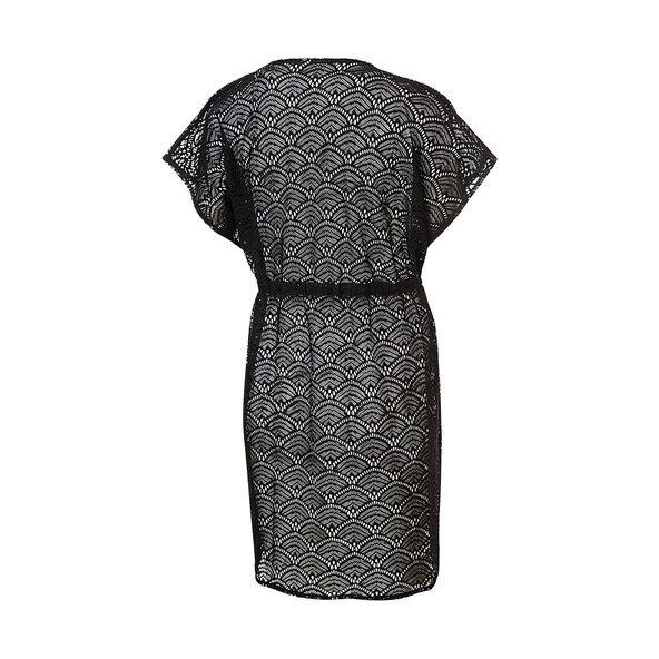 Damen Badebekleidung Kaftan, black, S/M