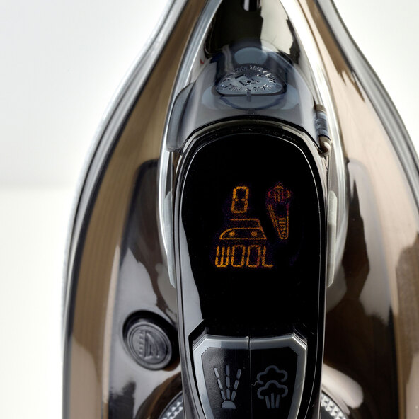 LCD Dampfbügeleisen, schwarz