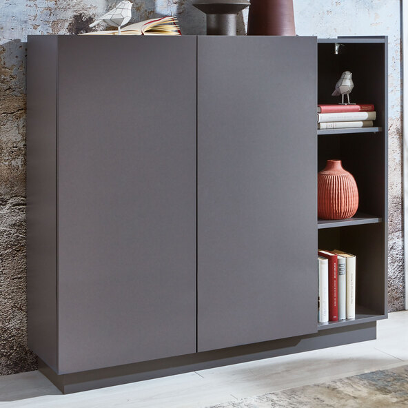 Highboard, 2-türig mit offenem Fach