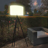 Smarte LED-Outdoor-Stehleuchte Khaya, white + color