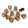 Lichterkette Rattan, Kegel