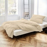 Leinen-Melange Bettwäsche, 155 x 220 cm, beige