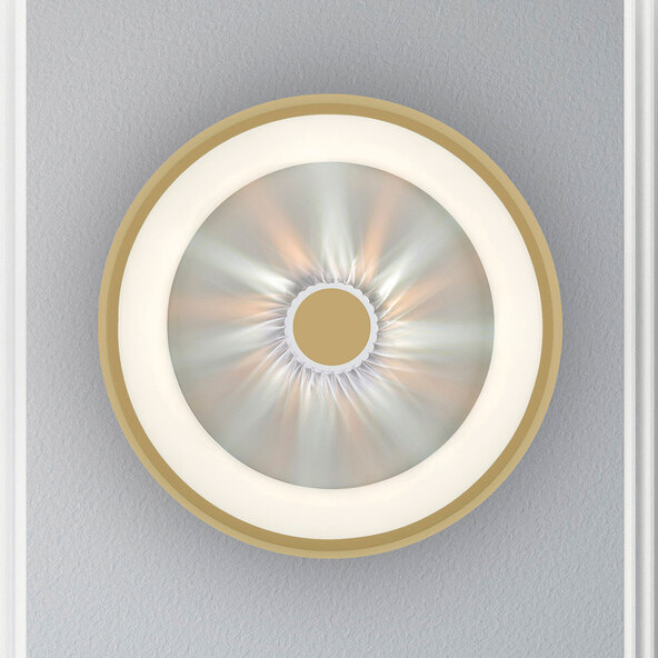 LED-Deckenleuchte KUNEO, Ø 45 cm, messing matt