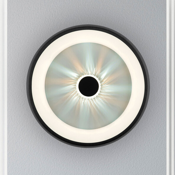 LED-Deckenleuchte KUNEO Ø 45 cm, schwarz