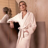 Bademantel, creme, S