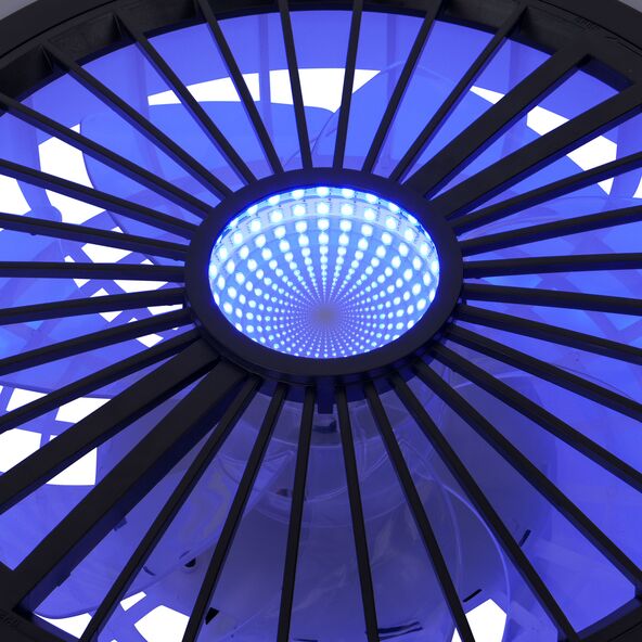LED-Deckenleuchte Arioso mit Ventilator