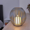 LED-Kerzenlaterne, grau