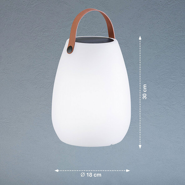 LED-Akku-Solar-Tischleuchte Ruby