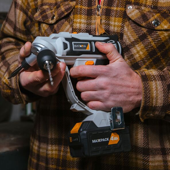 18 V Akku-Bohrschrauber-Set Twin Drill