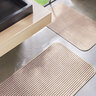 Badteppich Berlin in Cord Optik, 2er Set, 50 x 70 cm, taupe