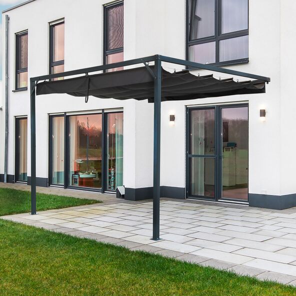 Wand-Pergola, 300 x 300 cm