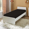 Jersey Spannbetttuch, 90-100 x 200 cm, schwarz