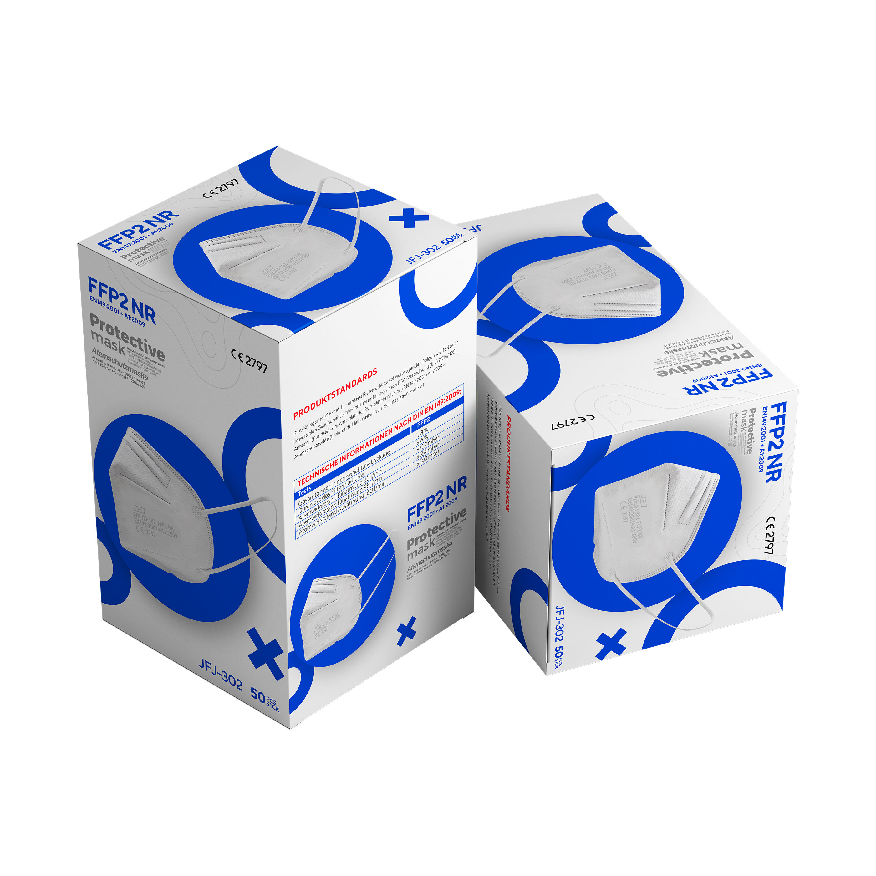 FFP2Maske weiß, 50erPackung ALDI