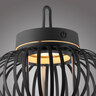 LED-Akku-Tisch- und Bodenleuchte Korga, schwarz, ⌀ 25 cm