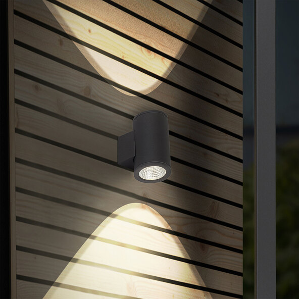 LED-Außenwandleuchte Argo, 2-flammig, 12 W, 1.200 lm