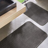 Badteppich Berlin in Cord Optik, 2er Set, 50 x 70 cm, anthrazit