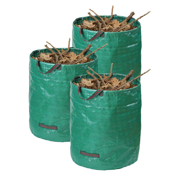 Faltbarer Gartenabfallsack, 272 l, 3er-Set