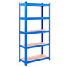 Schwerlastregal Premium, 5 Böden, blau