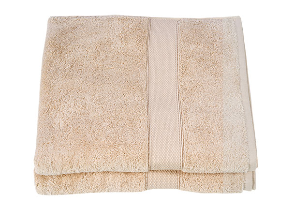 Frottier-Serie Hotel Duschtuch, 2er Set, beige