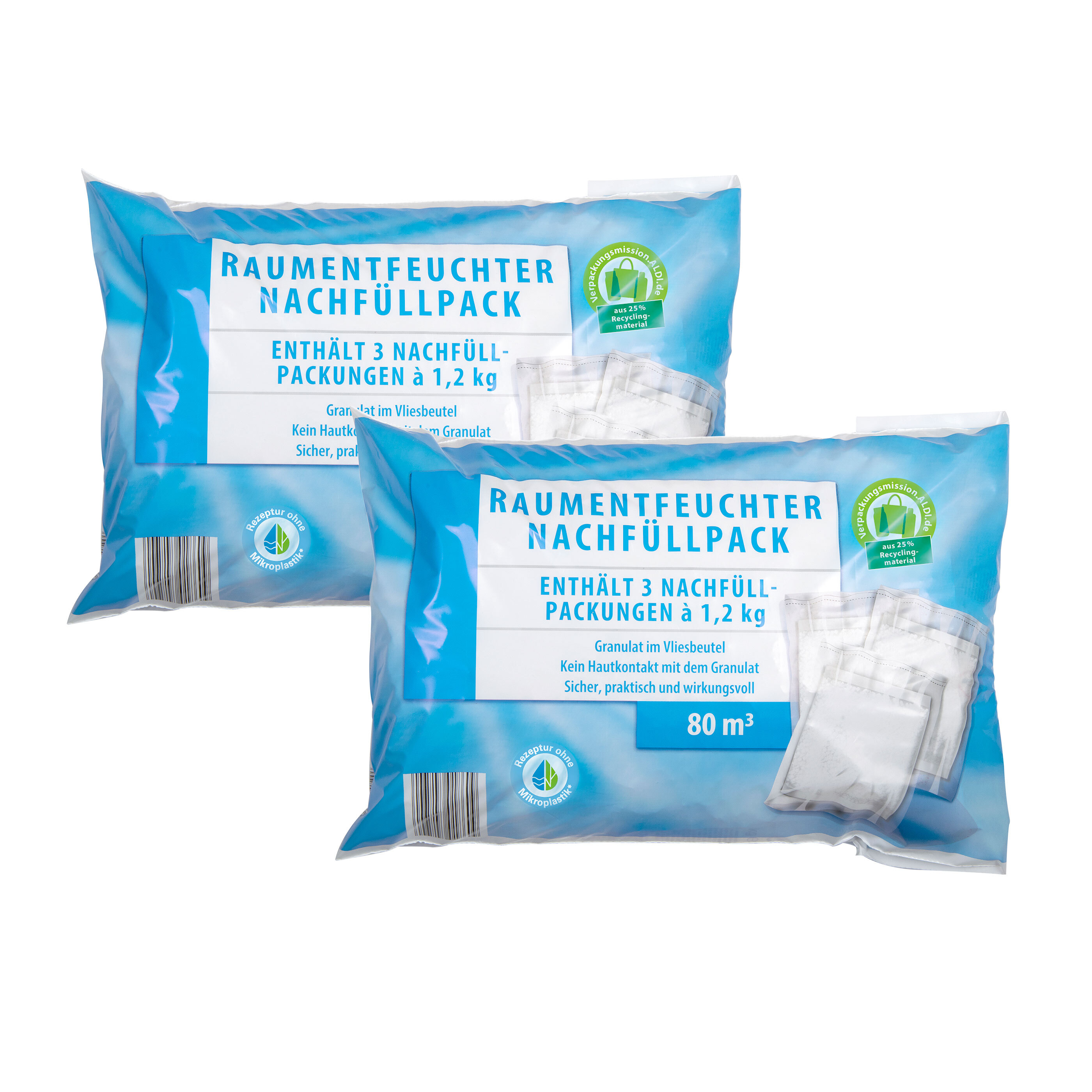 CLINAIR Raumentfeuchter Nachfüllpack, 3er Set ALDI