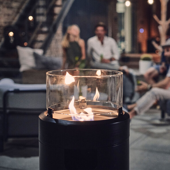 Feuerstelle Nova M, black/silver